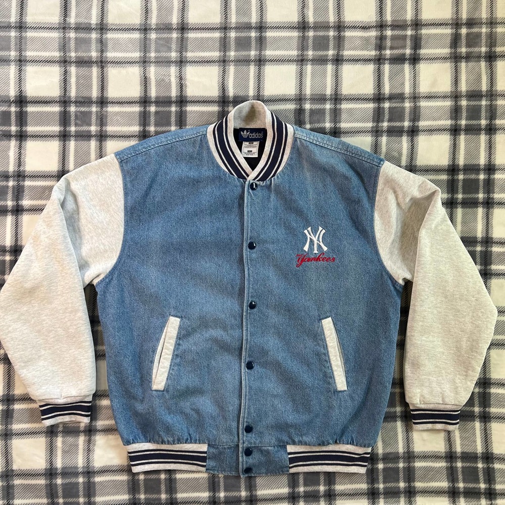 Rare MLB Adidas New York Yankees Varsity Jacket. Size Large (Mens L)